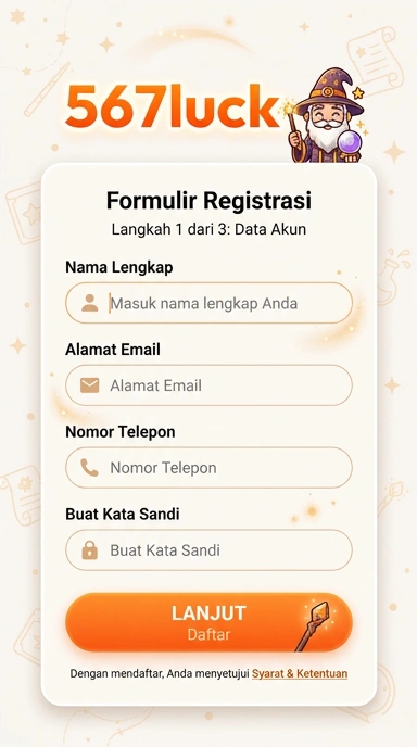 Cara cepat buat akun baru di 567luck