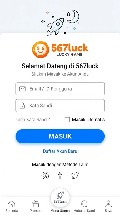 Masuk Akun 567luck untuk Pengguna Android