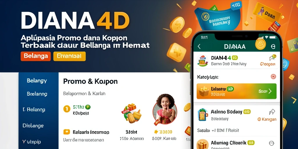 Tampilan antarmuka DIANA4D yang ramah pengguna untuk promo dan kupon.
