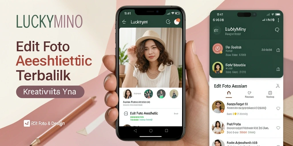 Antarmuka penggunaan LUCKYMINO yang intuitif dan fitur-fitur menarik.